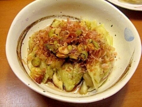 レンジで簡単！なすの梅醤油